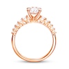 Thumbnail Image 3 of Previously Owned Multi-Diamond Engagement Ring 5/8 ct tw Round-cut 14K Rose Gold