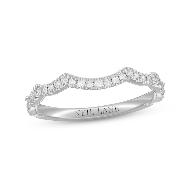 Main Image 1 of Previously Owned Neil Lane Diamond Wedding Band 1/4 ct tw Round-cut 14K White Gold