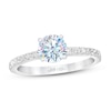 Thumbnail Image 1 of Previously Owned THE LEO First Light Diamond Engagement Ring 5/8 ct tw 14K White Gold