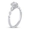 Thumbnail Image 2 of Previously Owned Diamond Engagement Ring 1/3 ct tw Oval & Round 10K White Gold