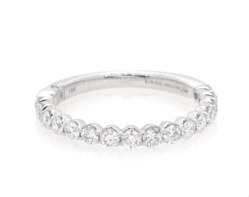 Previously Owned Monique Lhuillier Bliss Diamond Wedding Band 3/4 ct tw 18K White Gold