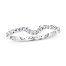 Previously Owned Adrianna Papell Diamond Wedding Band 1/8 ct tw 14K White Gold