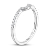 Thumbnail Image 2 of Previously Owned Adrianna Papell Diamond Wedding Band 1/8 ct tw 14K White Gold