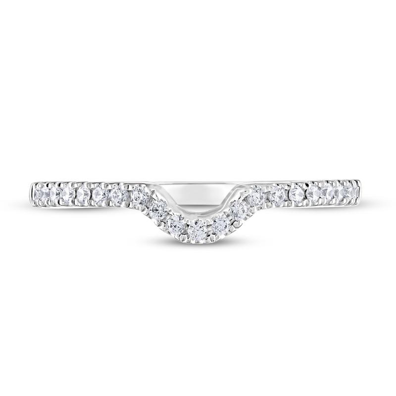 Main Image 3 of Previously Owned Adrianna Papell Diamond Wedding Band 1/8 ct tw 14K White Gold