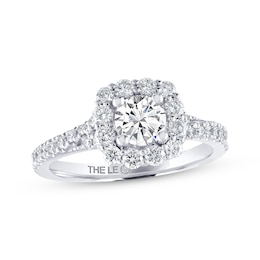 Previously Owned THE LEO Diamond Engagement Ring 1-1/6 ct tw Round-cut 14K White Gold