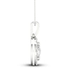 Thumbnail Image 3 of Previously Owned Multi-Diamond Necklace 1 ct tw Round-Cut 10K White Gold 18&quot;