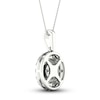 Thumbnail Image 4 of Previously Owned Multi-Diamond Necklace 1 ct tw Round-Cut 10K White Gold 18&quot;