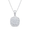 Thumbnail Image 1 of Previously Owned Diamond Necklace 1/4 ct tw Round-Cut 10K White Gold 18&quot;