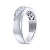 Thumbnail Image 1 of Previously Owned Men's THE LEO Ideal Cut Diamond Wedding Band 1/2 ct tw 14K White Gold