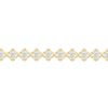 Thumbnail Image 2 of Previously Owned Diamond Flower Line Bracelet 1/3 ct tw Round-cut 10K Yellow Gold 7&quot;