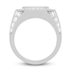 Thumbnail Image 2 of Previously Owned Men's Octogonal Diamond Ring 3 ct tw Round-cut 10K White Gold