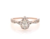 Thumbnail Image 1 of Previously Owned Pear-Shaped Diamond Halo Engagement Ring 1/2 ct tw 14K Rose Gold