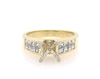 Thumbnail Image 1 of Previously Owned Diamond Two-Row Engagement Ring Setting 1-1/10 ct tw 18K Yellow Gold Size 7