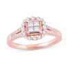 Thumbnail Image 0 of Previously Owned Diamond Ring 1/2 ct tw Princess/Round 10K Rose Gold