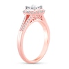 Thumbnail Image 1 of Previously Owned Diamond Ring 1/2 ct tw Princess/Round 10K Rose Gold