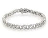 Thumbnail Image 0 of Previously Owned Diamond XO Link Bracelet 1/2 ct tw Sterling Silver 7"