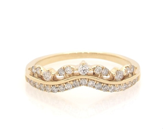 Previously Owned Diamond Contour Ring 1/3 ct tw 14K Yellow Gold