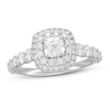 Thumbnail Image 1 of Previously Owned Neil Lane Diamond Engagement Ring 1-1/2 ct tw Cushion/Round 14K White Gold