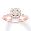 Thumbnail Image 1 of Previously Owned Diamond Engagement Ring 1/4 ct tw Round-cut 10K Rose Gold