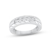 Thumbnail Image 1 of Previously Owned Men's Diamond Wedding Band 1/2 ct tw Round-cut 10K White Gold - Size 10