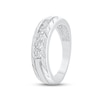 Thumbnail Image 3 of Previously Owned Men's Diamond Wedding Band 1/2 ct tw Round-cut 10K White Gold - Size 10