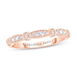 Previously Owned Adrianna Papell Diamond Anniversary Band 1/5 ct tw 14K Rose Gold