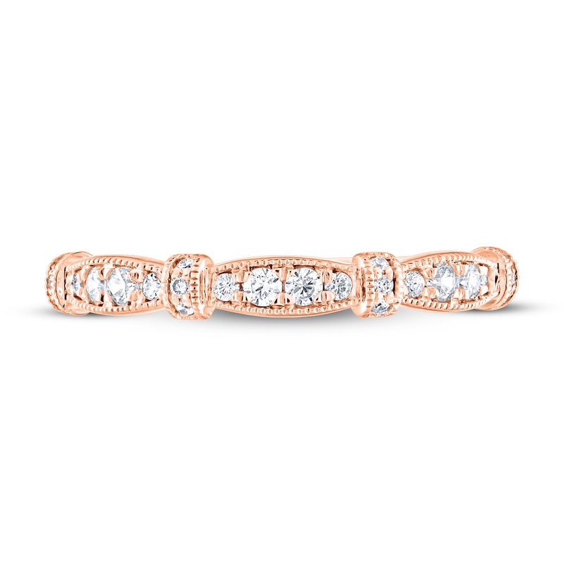 Main Image 3 of Previously Owned Adrianna Papell Diamond Anniversary Band 1/5 ct tw 14K Rose Gold