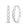 Thumbnail Image 1 of Previously Owned Diamond Twist Hoop Earrings 2 ct tw 10K White Gold