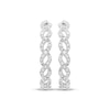 Thumbnail Image 2 of Previously Owned Diamond Twist Hoop Earrings 2 ct tw 10K White Gold