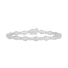 Thumbnail Image 0 of Previously Owned Diamond Marquise Line Bracelet 1/2 ct tw Round-cut 10K White Gold 7.25"