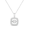 Thumbnail Image 1 of Previously Owned Unstoppable Love Diamond Necklace 5/8 ct tw Round-Cut 10K White Gold 19&quot;