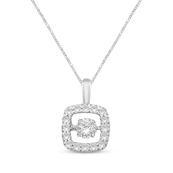 Previously Owned Unstoppable Love Diamond Necklace 5/8 ct tw Round-Cut 10K White Gold 19"
