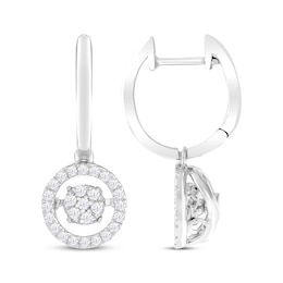 Previously Owned Unstoppable Love Diamond Earrings 3/8 ct tw Round-cut 10K White Gold