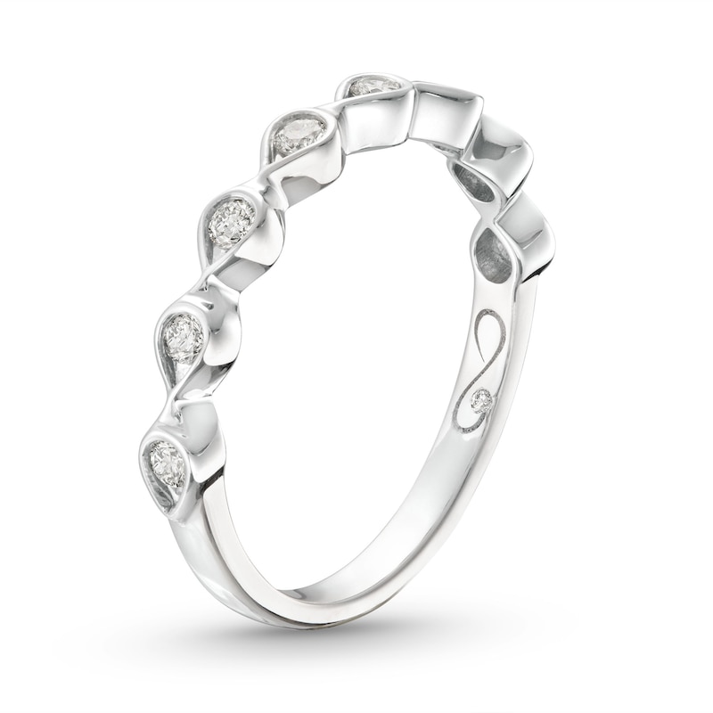 Main Image 2 of Previously Owned Every Moment Diamond Infinity Band 1/4 ct tw 14K White Gold