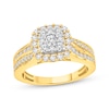 Thumbnail Image 0 of Previously Owned Multi-Diamond Center Engagement Ring 1 ct tw Round-cut 10K Two-Tone Gold