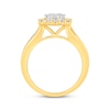 Thumbnail Image 2 of Previously Owned Multi-Diamond Center Engagement Ring 1 ct tw Round-cut 10K Two-Tone Gold