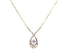 Thumbnail Image 1 of Previously Owned Love Entwined Diamond Necklace 1/5 ct tw 10K Yellow Gold 18&quot;