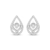 Thumbnail Image 1 of Previously Owned Love Entwined Diamond Stud Earrings 1/3 ct tw Round-cut 10K White Gold