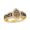 Thumbnail Image 0 of Previously Owned Le Vian Chocolate Waterfall Diamond Ring 1 ct tw 14K Honey Gold