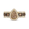 Thumbnail Image 3 of Previously Owned Le Vian Chocolate Waterfall Diamond Ring 1 ct tw 14K Honey Gold