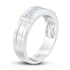 Thumbnail Image 2 of Previously Owned Men's THE LEO First Light Diamond Wedding Band 1/2 ct tw 14K White Gold