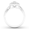 Thumbnail Image 2 of Previously Owned Diamond Engagement Ring 3/8 ct tw Round-cut 10K White Gold Size 7