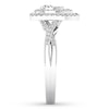 Thumbnail Image 3 of Previously Owned Diamond Engagement Ring 3/8 ct tw Round-cut 10K White Gold Size 7