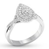 Thumbnail Image 4 of Previously Owned Diamond Engagement Ring 3/8 ct tw Round-cut 10K White Gold Size 7