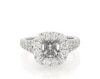 Thumbnail Image 0 of Previously Owned Neil Lane Round-Cut Diamond Halo Engagement Ring Setting 1-1/6 ct tw 14K White Gold Size 5