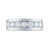 Thumbnail Image 3 of Previously Owned Men's THE LEO Diamond Wedding Band 1-1/2 ct tw Round-cut 14K White Gold