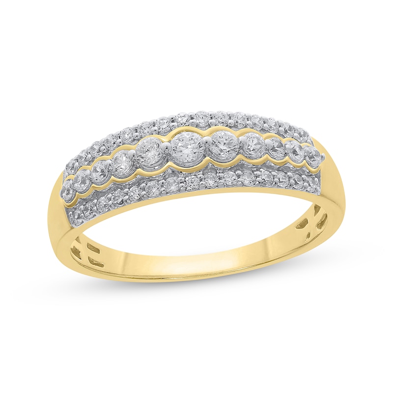 Main Image 1 of Previously Owned Diamond Anniversary Band 1/2 ct tw Round-cut 10K Yellow Gold