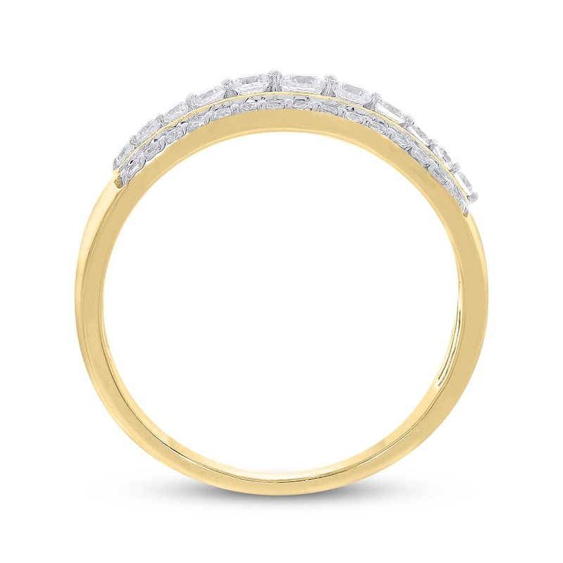 Main Image 3 of Previously Owned Diamond Anniversary Band 1/2 ct tw Round-cut 10K Yellow Gold