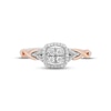 Thumbnail Image 3 of Previously Owned Hallmark Diamonds Promise Ring 1/5 ct tw Sterling Silver & 10K Rose Gold