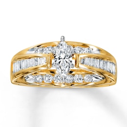 Previously Owned Diamond Engagement Ring 1 ct tw Marquise-cut 14K Yellow Gold